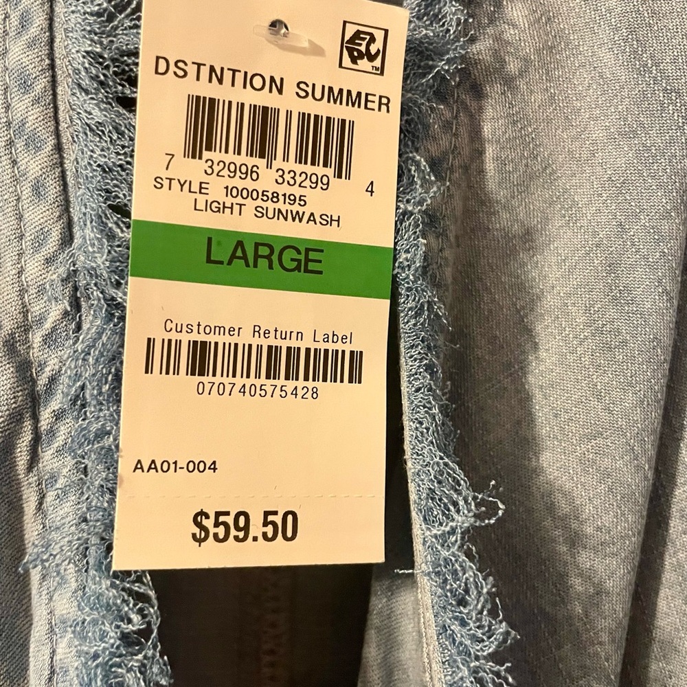 4/$25 Style & Co denim vest - Picture 4 of 4